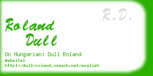 roland dull business card